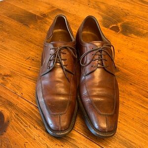 Silvano Sassetti Deluxe Italy Brown Leather Flex Goodyear Sz 9 Mens Loafer Shoes